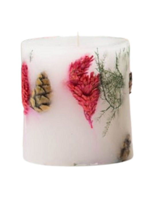 Kerino Duftkerze Botanical Candle - Kanariengras & Kiefer 7cm - 7cm Tee weiß 200gr