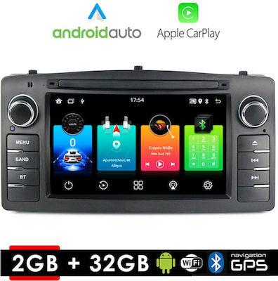 Ηχοσύστημα Αυτοκινήτου για Toyota Corolla 2000-2007 (Bluetooth/USB/WiFi/GPS/Apple-Carplay/Android-Auto) με Οθόνη Αφής 7"