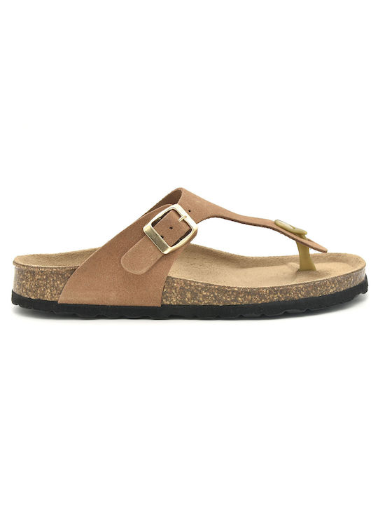 Flivver Leather Women's Sandals Tabac Brown