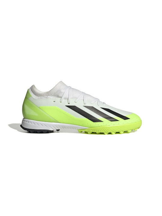 Adidas Crazyfast 3 TF Χαμηλά Ποδοσφαιρικά Παπούτσια με Σχάρα Λευκά