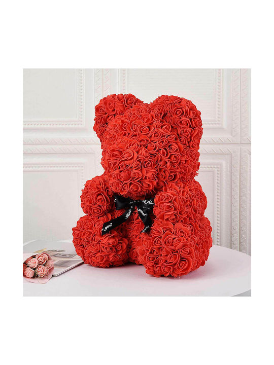 Мече от изкуствени рози Red 40см в кутията Giftland