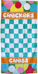 Beach Towel Cotton Turquoise 140x70cm.