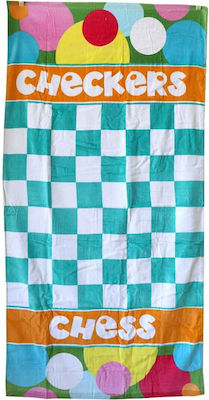 Beach Towel Cotton Turquoise 140x70cm.