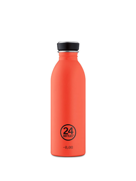 24Bottles Stainless Steel Water Bottle 500ml Orange