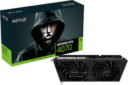 KFA2 GeForce RTX 4070 12GB GDDR6X 1-Click OC 2X Placă Grafică