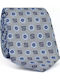 Makis Tselios Fashion Herren Krawatte Monochrom in Hellblau Farbe