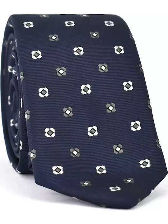 Makis Tselios Fashion Men's Tie Monochrome in Blue Color
