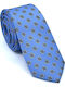 Legend Accessories Silk Men's Tie Printed Light Blue