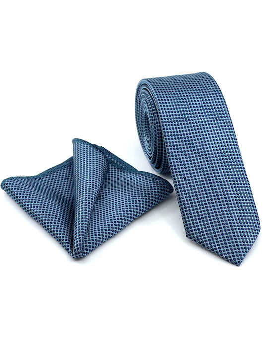Legend Accessories Set de Cravată pentru Bărbați Tipărit în Culorea Albastru