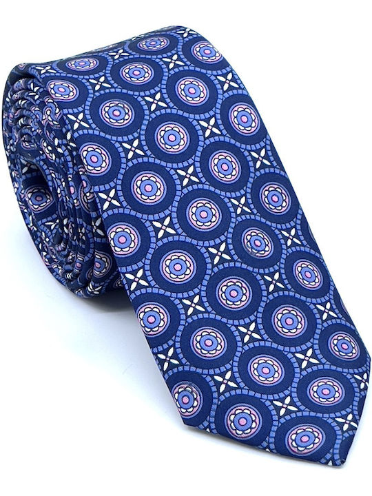 Legend Accessories Silk Men's Tie Set Printed Blue