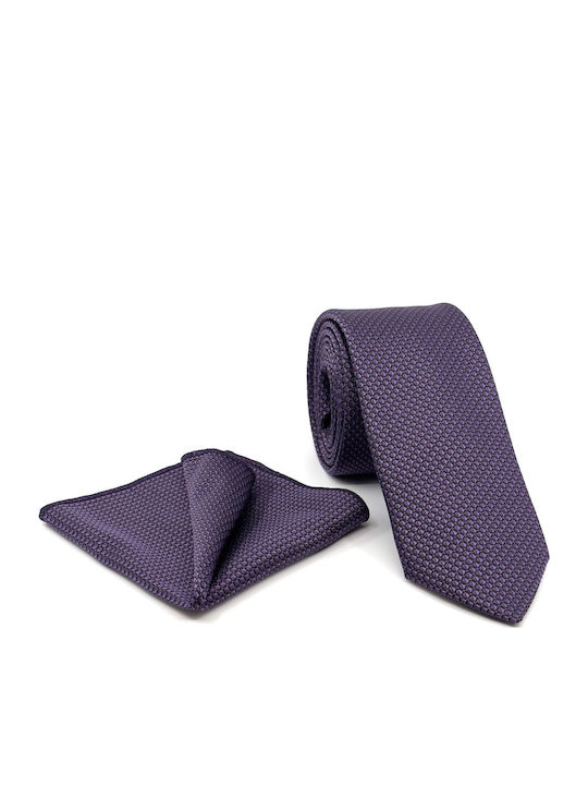Legend Accessories Men's Tie Set Printed Lilac
