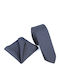 Legend Accessories Σετ Ανδρικής Γραβάτας με Σχέδια σε Navy Μπλε Χρώμα