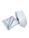 Legend Accessories Synthetic Men's Tie Set Monochrome Silver