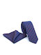 Legend Accessories Herren Krawatten Set Gedruckt in Blau Farbe