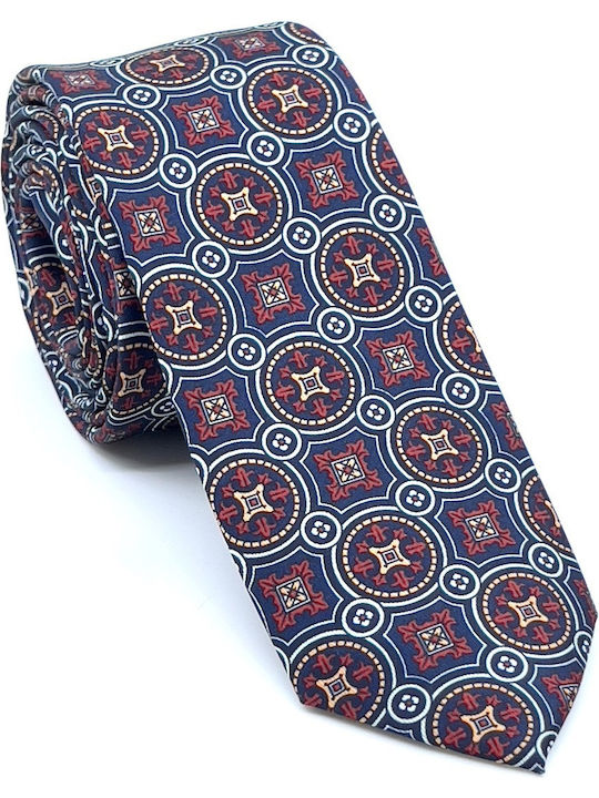 Legend Accessories Silk Men's Tie Printed Blue