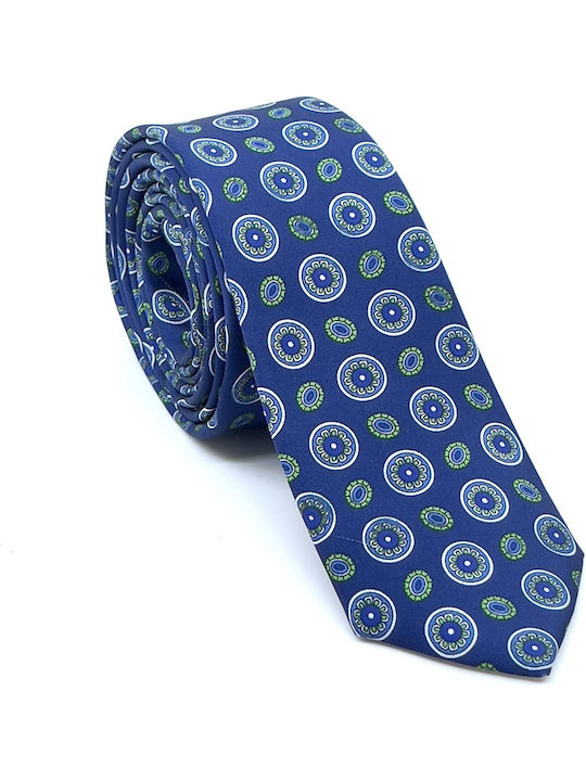 Legend Accessories Silk Men's Tie Printed Blue