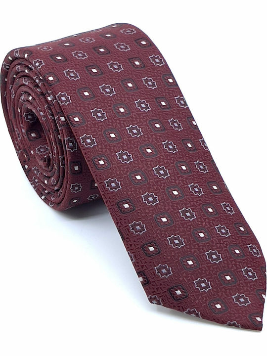 Legend Accessories Men's Tie Set Printed Burgundy