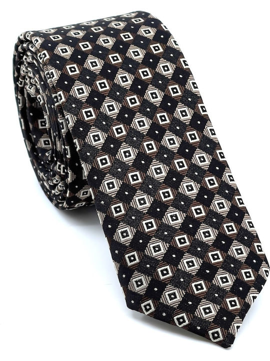Legend Accessories Men's Tie Set Printed Brown