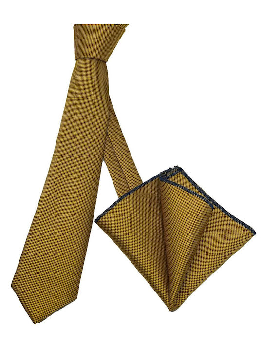 Legend Accessories Men's Tie Set Printed Gold