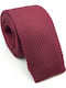 Legend Accessories Men's Tie Knitted Monochrome Burgundy