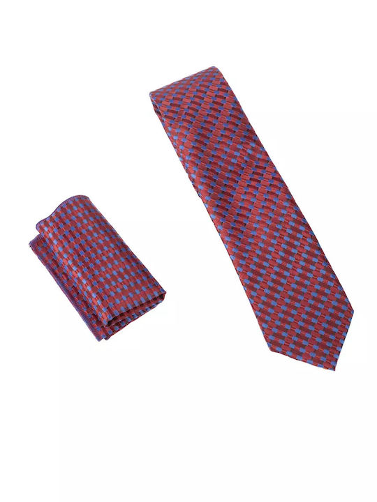 Legend Accessories Herren Krawatte Monochrom Red/Blue