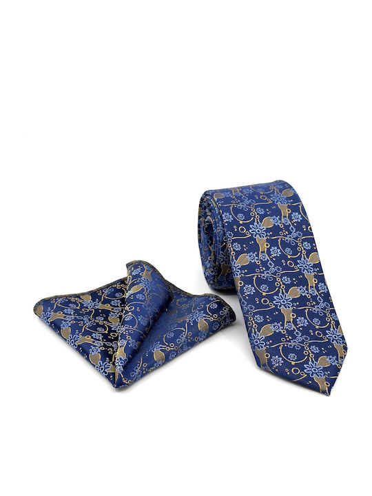 Legend Accessories Men's Tie Set Printed Blue