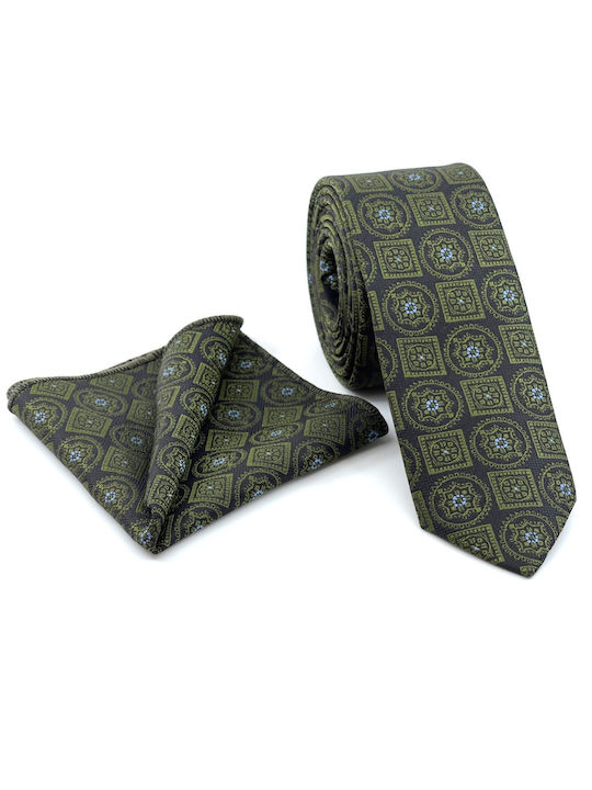 Legend Accessories Men's Tie Set Printed Green