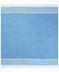 Aquablue Beach Towel Cotton Light Blue with Fringes 240x210cm.