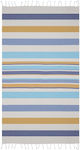 Aquablue Beach Towel with Fringes Multicolour 180x90cm