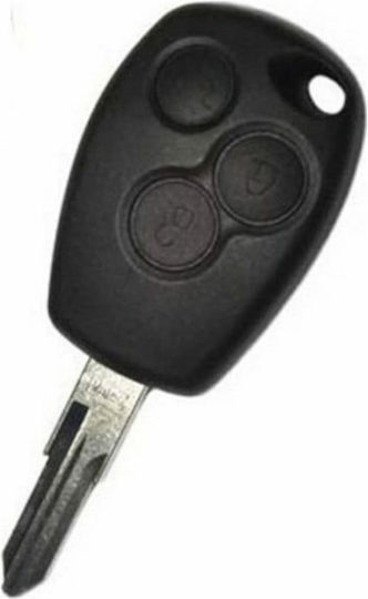 Carcasă cheie auto cu lamă cu 3 butoane pentru Dacia / Renault