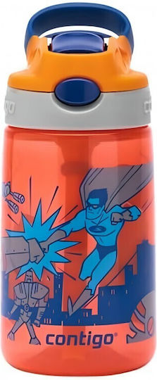 Contigo Gizmo Flip Παιδικό Παγούρι Πλαστικό με Καλαμάκι Non Spill Πράσινο 420ml