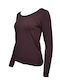 0420149 Women's Long Sleeve T-Shirt Brown