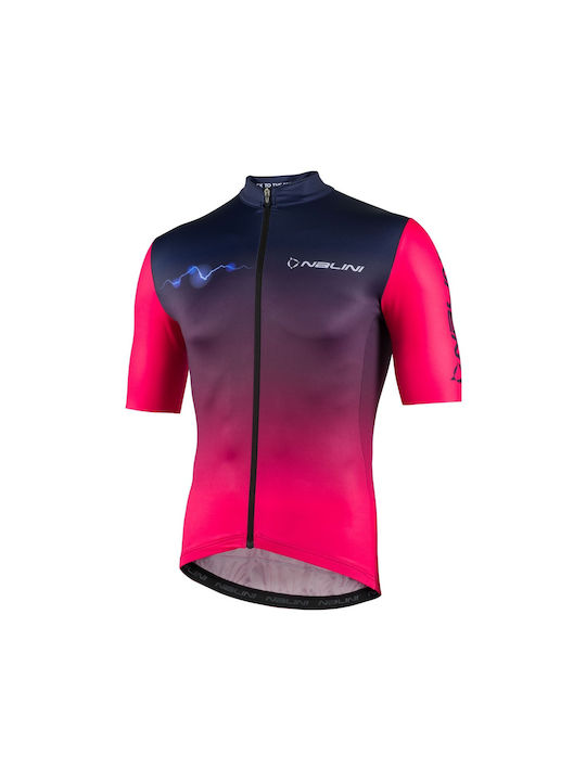 Nalini Bărbați Mâneci scurte Tricou de ciclism Roz