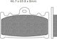 Motorcycle Brake Pads for Kawasaki Vulcan