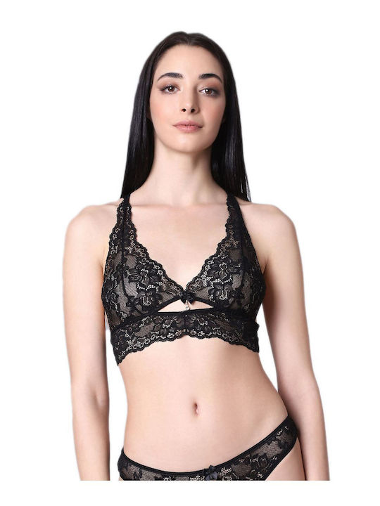 Milena by Paris Μαύρο Γυναικείο Bralette Σουτιέν