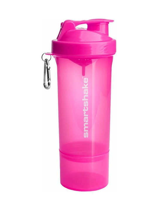 SmartShake Shaker Πρωτεΐνης 500ml Πλαστικό Ροζ