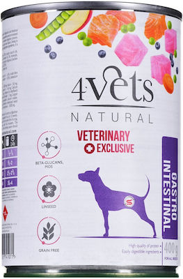 4Vets Canned Gluten Free Wet Dog Food with Turkey 1 x 400gr