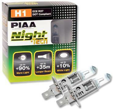 PIAA Lamps Car & Motorcycle H1 Halogen 3600K Warm White 55W 2pcs