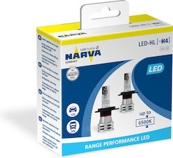 Narva Lămpi H4 LED 6500K Alb rece 24W 2buc