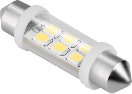 Festoon Λάμπα Αυτοκινήτου C5W LED Ψυχρό Λευκό 12V