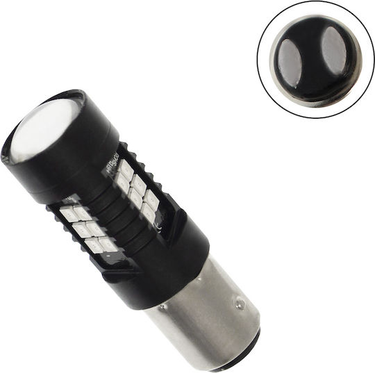 Carsun Λάμπα Αυτοκινήτου & Μοτοσυκλέτας P21/5W-BAY15D-1157 LED Κόκκινο 12-24V 10W 1τμχ