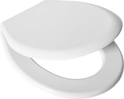Nikiplast Капак за тоалетна Пластмаса 42.5-43.5x37см Бял