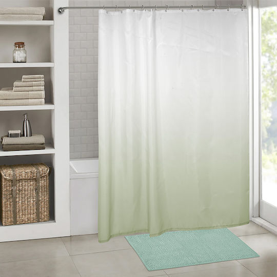 Lino Home Nombre Κουρτίνα Μπάνιου 180x200cm Mint
