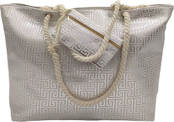 Gift-Me Fabric Beach Bag Silver Gift-Me Fabric Beach Bag Silver