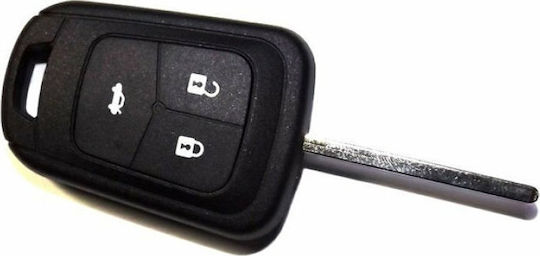Car Key Shell with Blade with 3 Buttons for Chevrolet