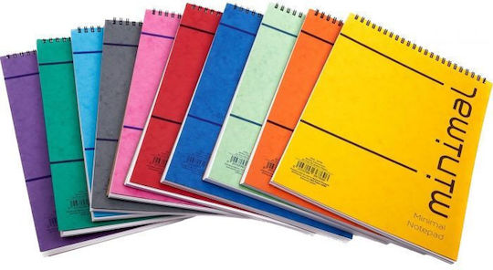 AG Trees Bloc Notes Spiral 80 Foi A5 Cu dungi Violet