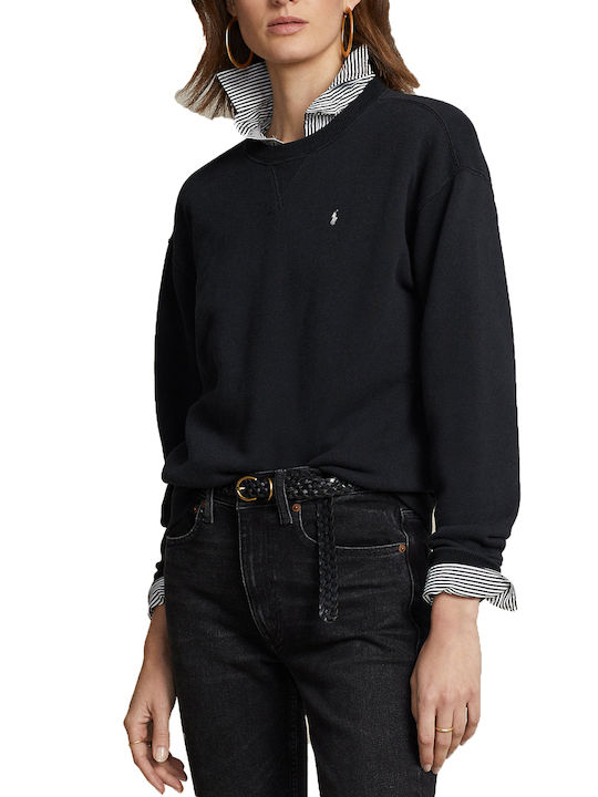 Ralph Lauren Women's Fleece Sweatshirt Black