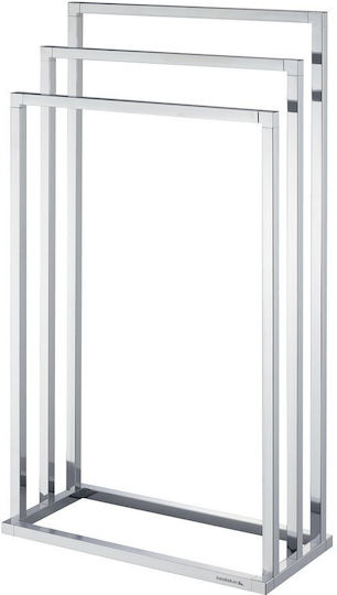 Sealskin Triple Floor Standing Bathroom Freestanding Towel Rack 45x84cm Chrome Sealskin Triple Floor Standing Bathroom Freestanding Towel Rack 45x84cm Chrome