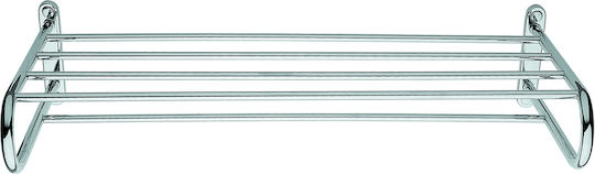 Bronze Art Rack de Baie cu 5 Locuri De Perete cu șuruburi ​62x26cm Inox Argintiu