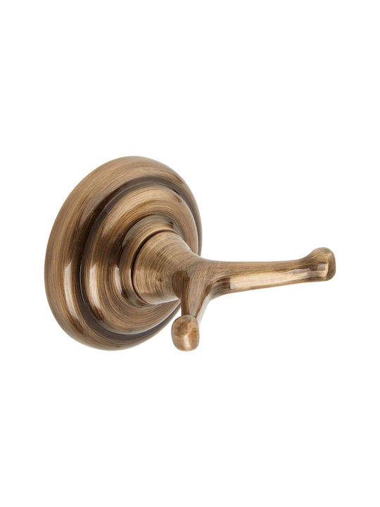 Bronze Art Toronto Кука Баня Двойно с винтове ​6x6см Бронзова